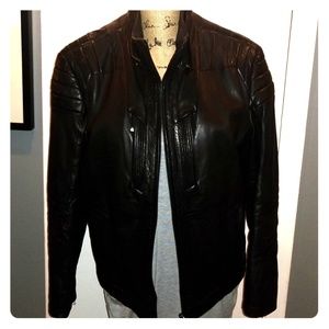 Boss Jackets Coats Hugo Mclaren Sport Moto Leather Jacket